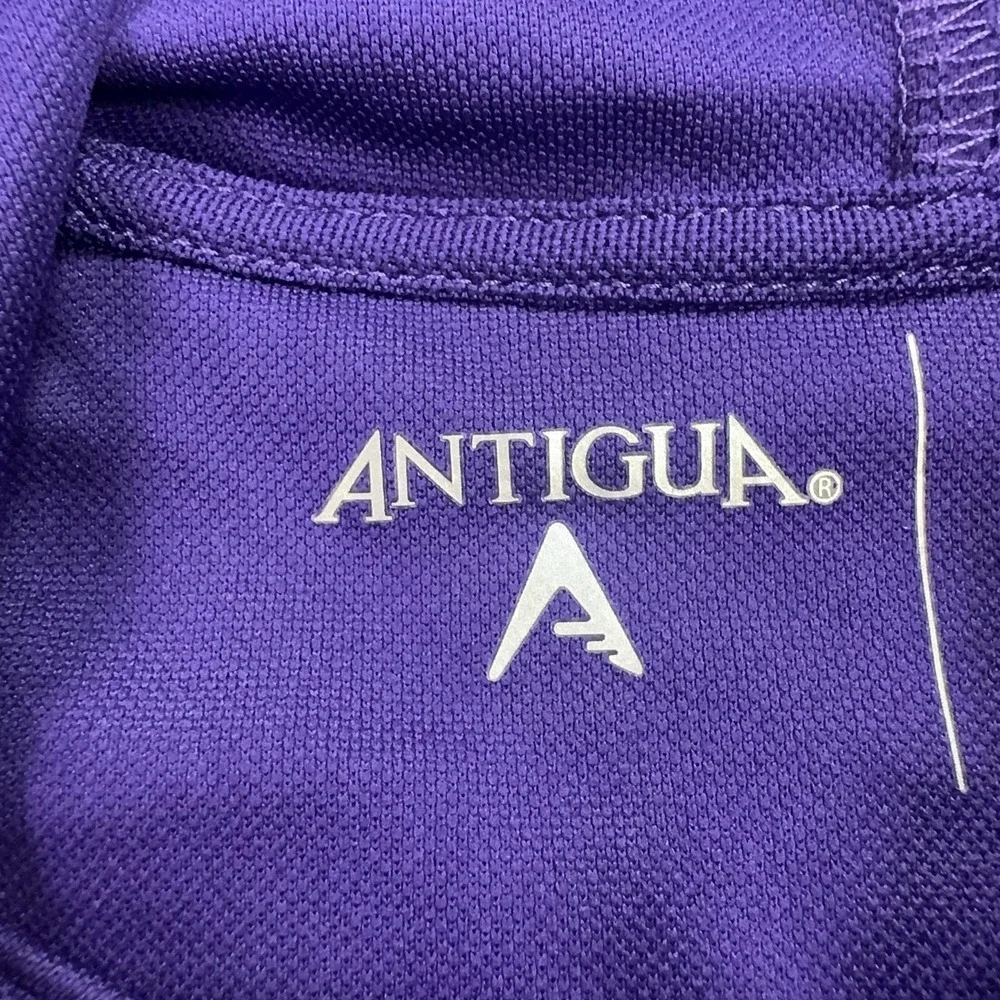 East Carolina Pirates Jacket Mens Large Purple NCAA Football Antigua Hooded